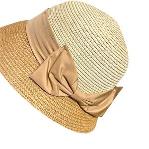 Packable Versatile Straw Wide Rimmed Hat with Vintage Look